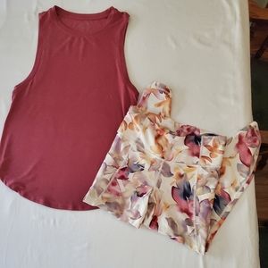Woman's tank and 7/8 leggings